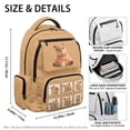 thumbnail image 4 of FKELYI Capybara Mushroom Print 17 Inch Schoolbag for Kids Backpack Spacious Lightweight School Bookbag for Elementary Student Travel Rucksack Casual Daypack, 4 of 7