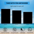 thumbnail image 5 of GZHJMY Beach Towel for Women Girls, Black Solid Color Bath Towel, Oversized Lightweight Sport Towel, 31x51 Inch, 5 of 7