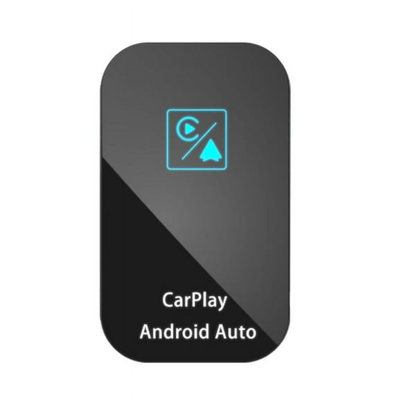 Mini Wireless CarPlay Android Auto Adapter 2-in-1 Carplay Dongle Wired to Wireless Multimedia Box Plug and Play