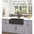 Matte Black Farmhouse Sink Deep Apron Sink Undermount Farmhouse Kitchen