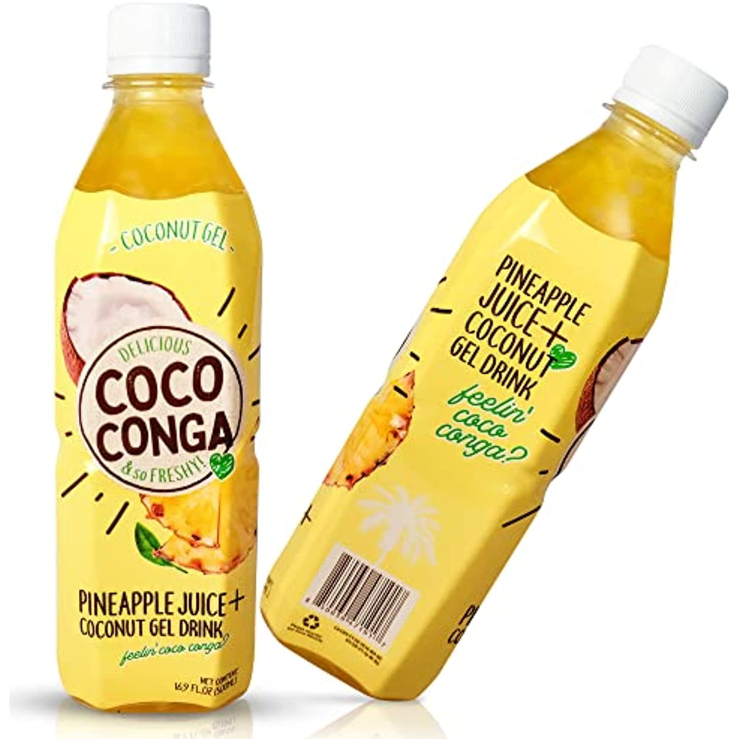 Coco Conga Juice + Coconut Gel Drink, Sweet And Refreshing W/ Chewable