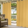 thumbnail image 3 of Turmeric Yellow Outdoor Curtains for Patio, Modern Solid Color Sunshade Privacy Drapes Grommet Waterproof Outside Curtains for Porch/Cabana/Balcony 54"x 108", 1 Panel, 3 of 9