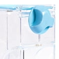 thumbnail image 6 of Bothyi Automatic Bird Feeder Clear Bird Cage Feeder for Lovebirds Cockatiel Budgies Blue, 6 of 7