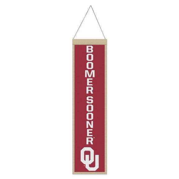 NCAA Oklahoma Slogan 8" x 32" Wool Banner