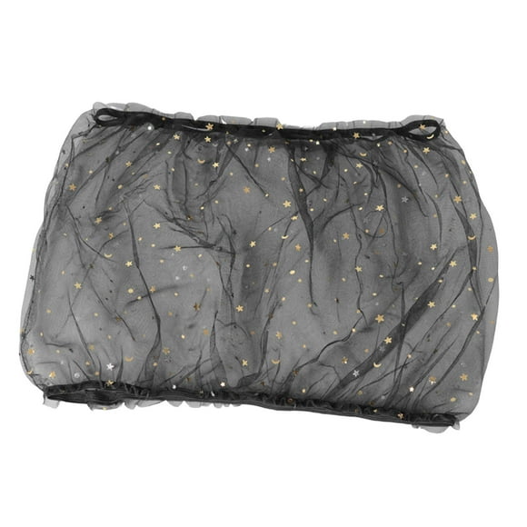 DOLITY Birdcage Mesh Cover Elastic Skirt Dustproof Shade Birdcage Protector Catcher for Black