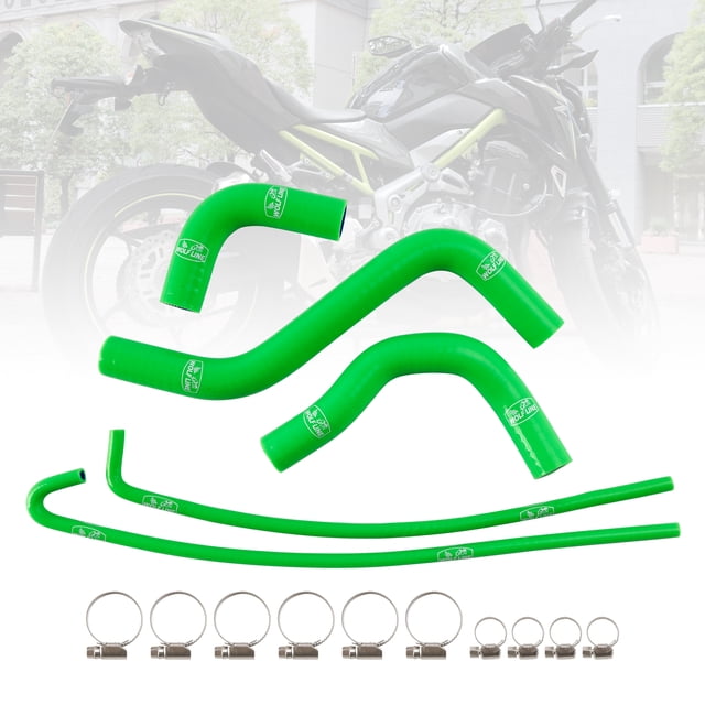 Silicone Radiator coolant Hose kit For Kawasaki Z900 2017-2024 Green