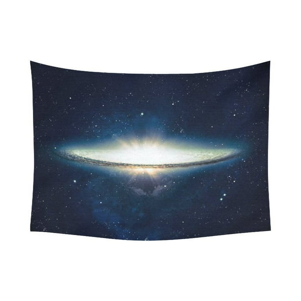 ABPHQTO Glitter Nebula Cloud Galaxy Tapiz Colgante de pared Espacio exterior Decoración de pared Arte para sala de estar Dormitorio Dormitorio Algodón Lino Decoración 150x200 cm ABPHQTO QB-Interest305-80x60