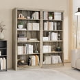 thumbnail image 4 of Qinaqin 71-Inch Alto 5-Tier Abierto Almacenamiento de Profundidad Madera Bookcase en Ivory Blanco Floor Pie cm Profundidadisplay Estante para Dormitorio Living, 4 of 5
