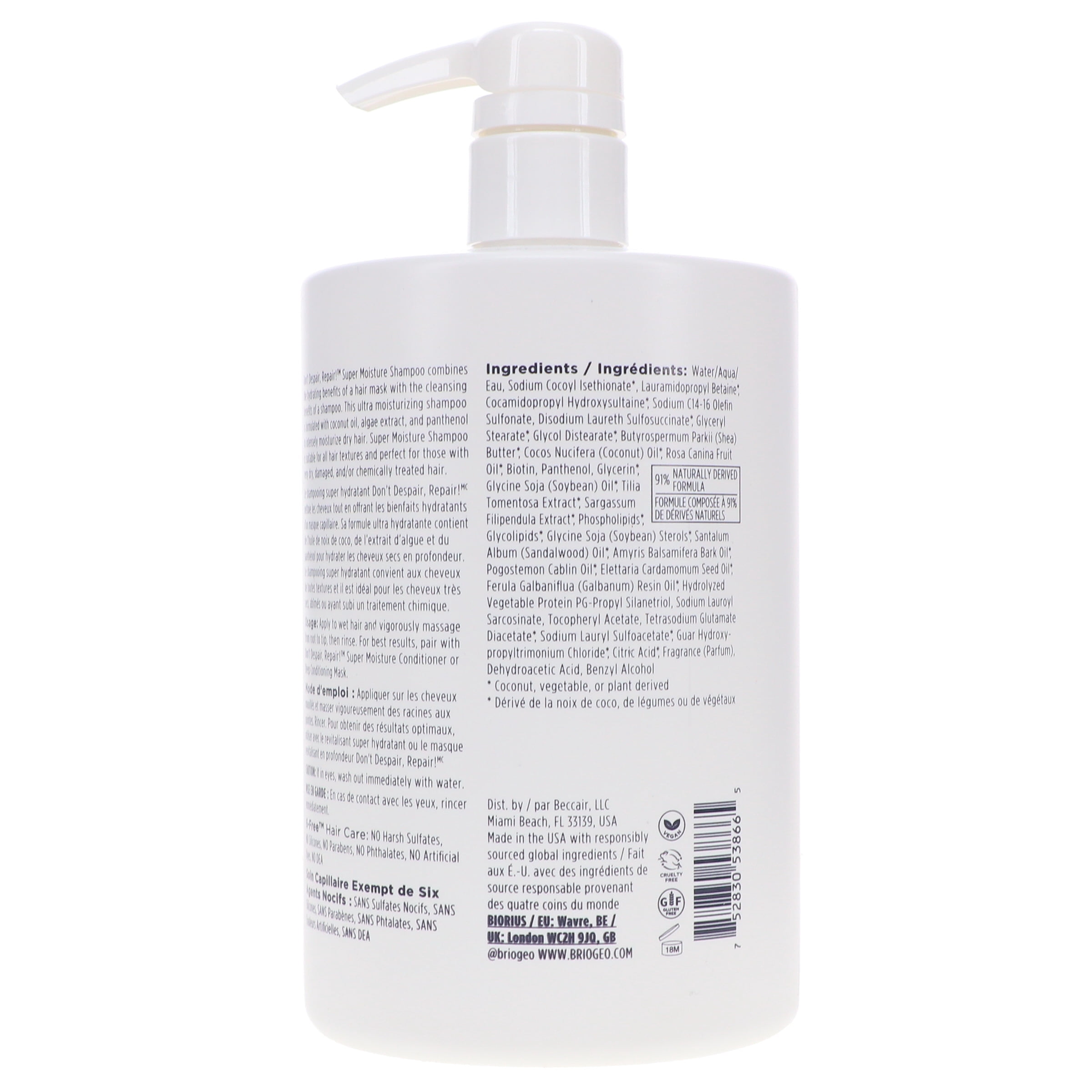 Briogeo Don’t Despair, Repair! Super Moisture Shampoo 33.8 oz