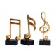 thumbnail image 2 of 3 piezas de música rústica nota Musical escultura Musical símbolo de música figurita adornos para escritorio sala de decoración de perfecl Escultura de notas musicales, 2 of 8
