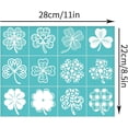 thumbnail image 3 of 2Pcs 11x8.6 Inch Four Leaf Clover Self-Adhesive Silk Screen Printing Stencil St. Patrick's Day Theme Silk Screen Stencil Reusable Mesh Stencils Transfer for DIY T-Shirt Fabric Painting, 3 of 9