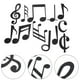 thumbnail image 2 of 12 pegatinas de notas musicales para pared, autoadhesivas, decorativas, para interiores, cafeterías., 2 of 7