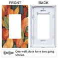 thumbnail image 3 of Yayeee Rocker Switch Wall Plate 3-Gang 6.5"x4.6" Home Decorative Outlet Cover, Colorful Leaves, 3 of 6