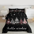 thumbnail image 2 of Homewish Xmas Tree 3-Piece Full Size Comforter Sets For Teens Boys Girls,Geometric Plaid Bedding Comforter Set,Merry Christmas Lightweight Bedding Sets,Ultra Soft Home Decor,Reversible, 2 of 8