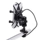 thumbnail image 5 of Soporte para teléfono móvil para motocicleta y bicicleta con toma de cargador USB, soporte tipo X para teléfono móvil con interruptor, 5 of 8