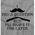 thumbnail image 2 of Mustache You Question Shave Later Pun Unisex Plus Fleece Graphic Hoodie Brisco Brands 2X, 2 of 5