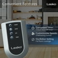 thumbnail image 3 of Lasko 36" 3-Speed Oscillating Tower Fan with Night Mode and Remote Control, Black, T36205, 3 of 12
