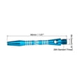 thumbnail image 2 of Uxcell Dart Shafts 41mm/1.6 Inch, 2BA Thread Aluminum Dart Stems Dart Accessories, 3 Pack Blue, 2 of 5