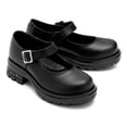 thumbnail image 4 of Yuyin zapato escolar negro 23390 para niña con suela chunky y estilo moderno, 4 of 5