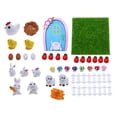 thumbnail image 2 of 1/12 casa de muñecas decoración de Pascua conejo, oveja, , huevos, valla, puerta y césped adornos de vacaciones en miniatura muebles de juguete Hugo Juguetes en miniatura para casa de muñecas, 2 of 10