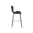 thumbnail image 3 of Sunpan Lyla 30" Modern Faux Leather and Wood Barstool in Antique Black, 3 of 7