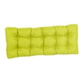 thumbnail image 2 of 51-inch by 19-inch Tufted Solid Outdoor Spun Polyester Loveseat Cushion Green-Color, 2 of 3