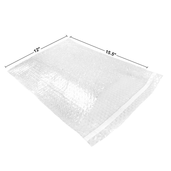 Uboxes Bubble Out Bags, #7 (12 x 15.5 in), Self-Sealing, 100-Count