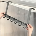 thumbnail image 7 of LAMIRO Over The Door Hooks,Heavy-Duty Door Hanger Hook with 6 Dual Hooks,Coat Hanger Sturdy Over The Door Hanger Hook for Hanging Coat,Towel,Bag,Robe,Hat (Dark Gray), 7 of 7
