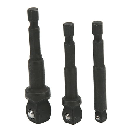 

Drill Sockets Extension Kit Durable Socket Adapter Set 3pcs For Replacement