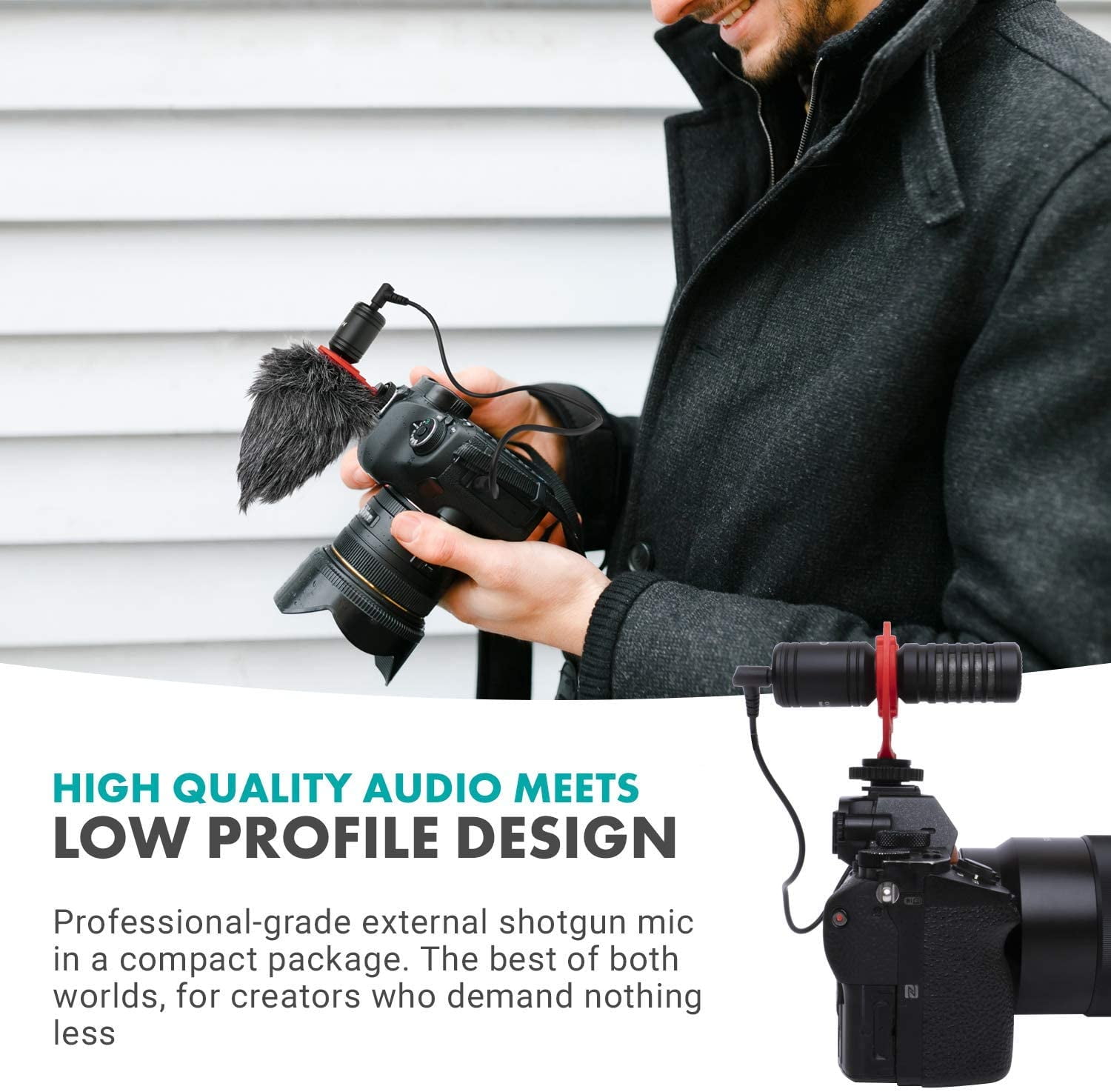 Movo 10pro Movo VXR10-PRO Supercardioid Shotgun Microphone for Cameras and Smartphones