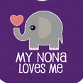 thumbnail image 4 of Inktastic My Nona Loves Me Grandchild Boys or Girls Baby Bib, 4 of 4