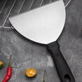 thumbnail image 4 of Kbndieu Gadgets de Cuisine Spatule de Cuisson en Acier Inoxydable Demi-Rond Teppanyaki Spatule Poignée en Plastique Spatule à Main Spatule de Friture Fabricant en Gros, 4 of 6