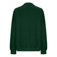 thumbnail image 4 of frariair Women's Fashionable Solid Color Pullover Loose Ribbed Splicing Long Sleeve Pocket Top Sweatshirt Blank Sweatshirts Hooded Sweatshirt Women, 4 of 6