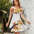 thumbnail image 7 of Bird On A Tree With Autumn Leaves Dress Summer Street Style Dresses Female Sleeveless Printed Sundress, 7 of 7