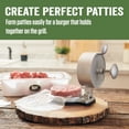 thumbnail image 3 of LEM Products Adjustable Burger Press, Spring-Loaded Hamburger Press Patty Maker, 3 of 7