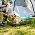 thumbnail image 6 of FurHaven Grid Indoor-Outdoor Cooling Memory Foam Deluxe Mattress for Dogs and Cats - Olivine, Medium, 6 of 14