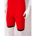 thumbnail image 5 of iixpin Mens zipper Sports Jumpsuit Contrast Color Sleeveless Bodysuit for Workout Cycling Gymnastics Red XL, 5 of 9