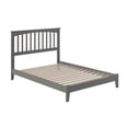 thumbnail image 5 of AFI Mission Full Low Profile Wood Platform Bed Frame with Slatted Headboard, Grey, 5 of 9