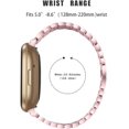 thumbnail image 2 of REQO Compatible avec Fitbit Versa 4&Versa 3 Bracelets, Acier Inoxydable Réglable avec Diamants Bracelet en Métal Incrusté de Céramique de Remplacement pour Fitbit Versa 4&Versa 3 Accessoires, 2 of 5