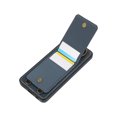 thumbnail image 4 of Wallet Back Case for Samsung Galaxy A05 with Wrist Strap, Stylish Magnetic Card Holder Finger Ring Kickstand PU Leather Lanyard Shockproof Slim Phone Case for Samsung Galaxy A05, Blue, 4 of 7