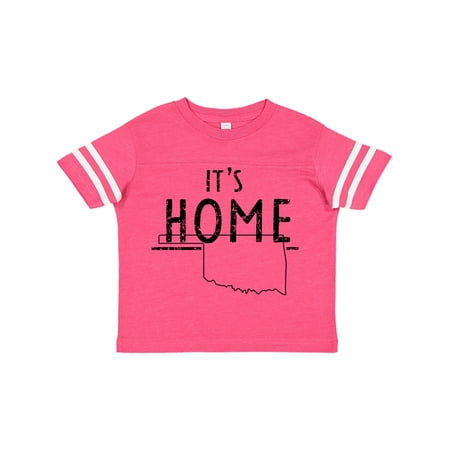 

Inktastic It s Home- State of Oklahoma outline Distressed Text Gift Toddler Boy or Toddler Girl T-Shirt