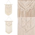 thumbnail image 3 of 2 uds macramé colgante de pared tejido decoración de pared tapiz Boho Chic decoración del hogar, 3 of 5