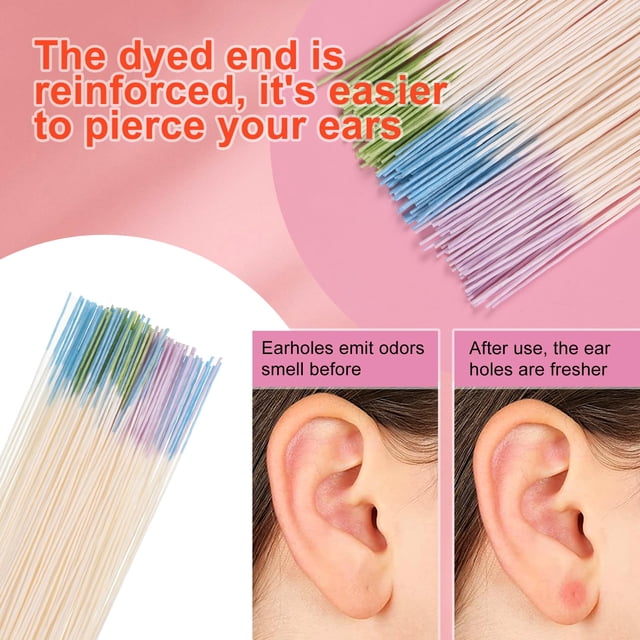 Becaristey 210pcs Paper Thoroughly Clean Ear Hole Natural Ingredient Ear Cleaner Non-irritating Floss Ear Hole