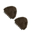 thumbnail image 1 of Transemion Perruque à Nœud Oreilles de Chat Griffe Extension de Cheveux Pince Prise Invisible Ferme Sans Abîmer les Cheveux Brun Foncé Réaliste, 1 of 6