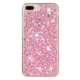 thumbnail image 2 of For iPhone 8Plus/7 Plus Case,Cute Glitter Bling Twinkle Stardust with Drop Protection Shockproof Soft TPU Slim Flexible Phone Case Girls/Women Protective case for iPhone 8 Plus/7Plus,Anti Scratch,Pink, 2 of 6