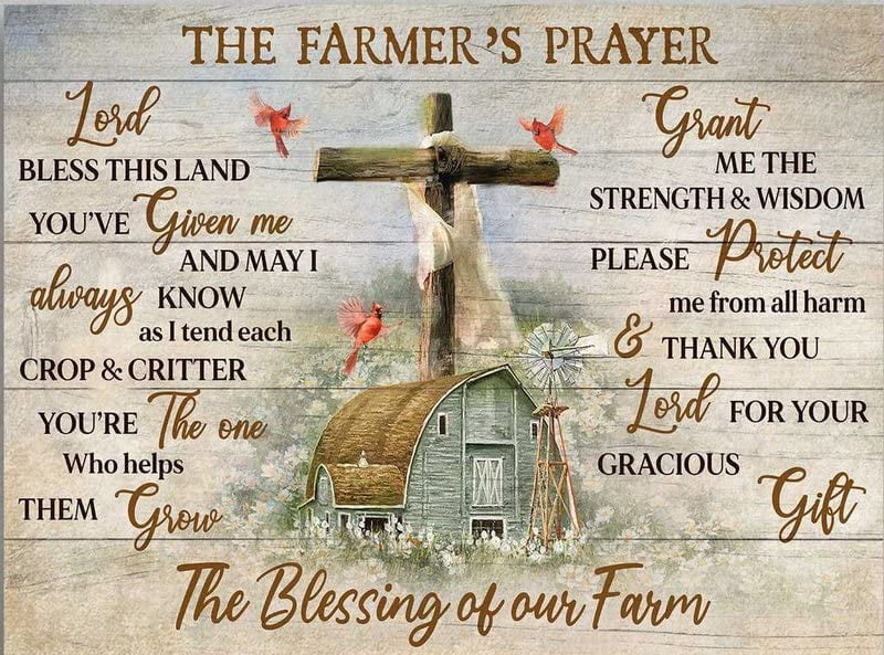 Vintage Sign God Farm The Blessing of Our Farm The Farm'S Prayer Lord ...