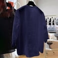 thumbnail image 5 of Womens Plus Size Tank Tops 100% Cotton Embroidered Tunic 3/4 Sleeve Loose Fit Blouse, 5 of 7