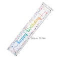 thumbnail image 2 of Luxshiny 2pcs Birthday Tablecloth White Polyester Stylish Birthday Decor For Families Graduation Ceremony, 2 of 8