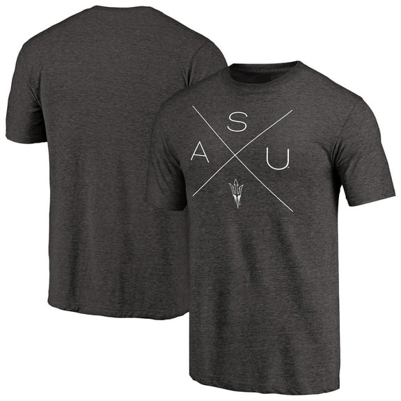 Men's Black Arizona State Sun Devils Quad Tri-Blend T-Shirt