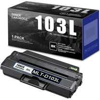 MLT D103L (SU720A) Black Toner Cartridge High Yield D103L Toner Cartridge Replacement for Samsung MLT-D103L ML-2951ND 2950ND 2955DW 295x SCX-4729FW 470x 472x Printer Toner, 1-Pack
